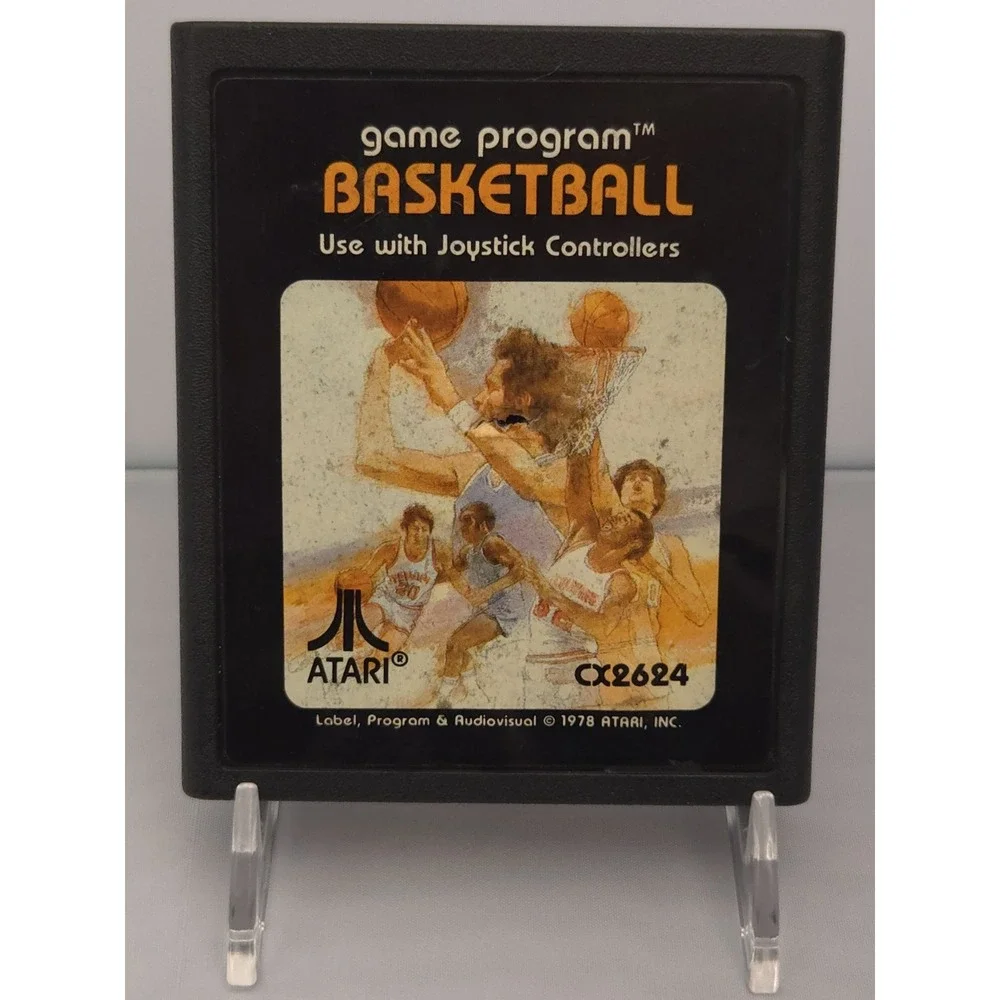 Basketball & Tele-Games Baseball - Atari 2600 Cartridge Bundle - Tested Working!